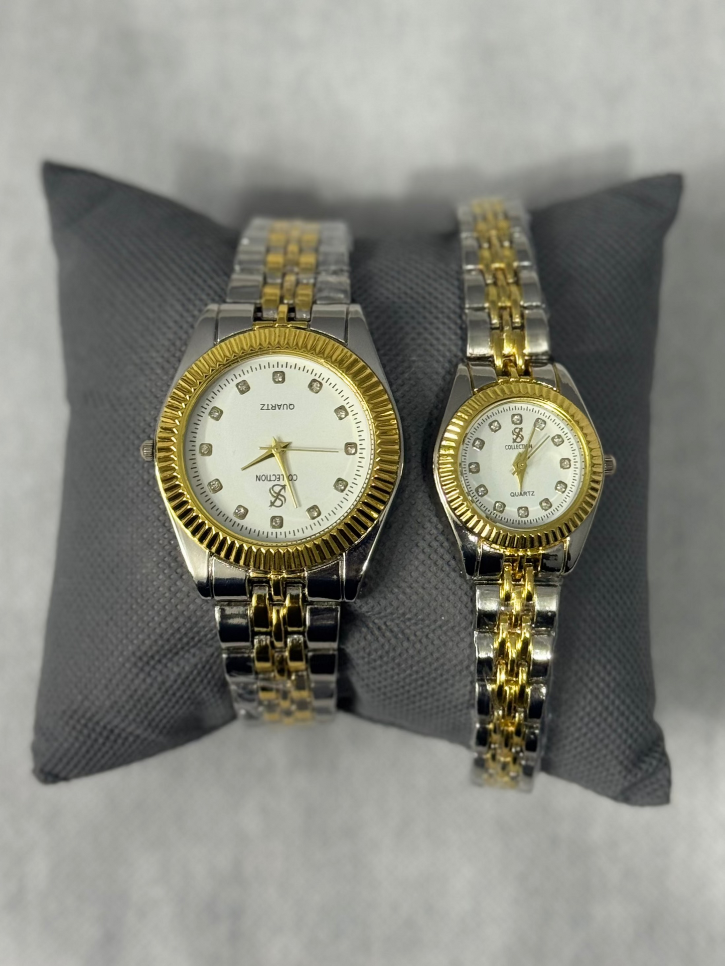 Regal White – Matching Couple Watch Set