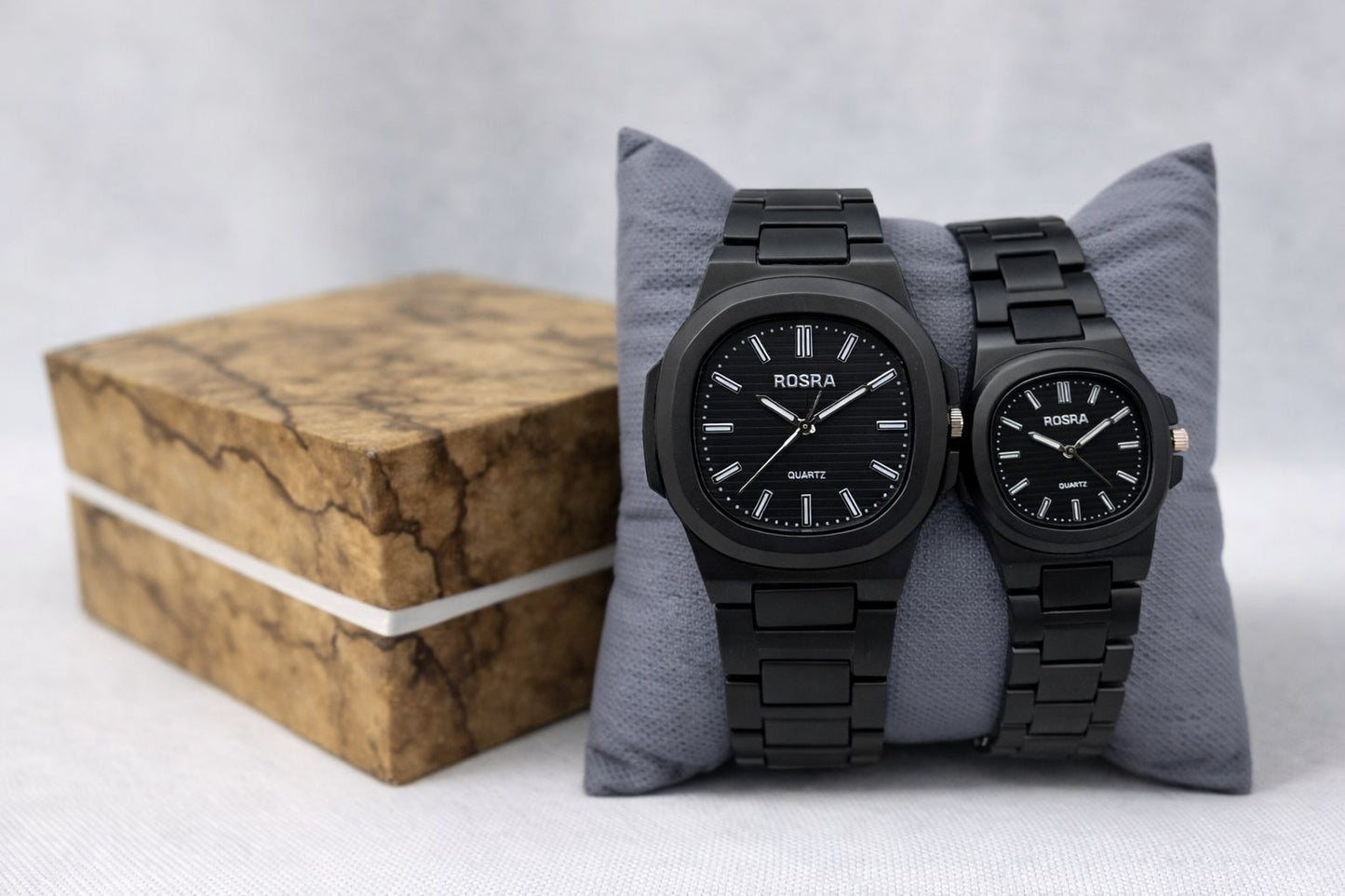 Rosra Phantom Black Couple Watch Set