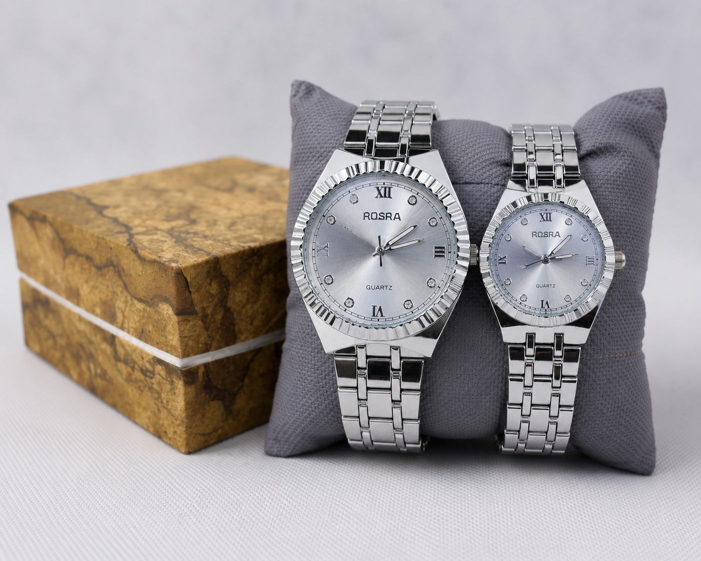 Royal Legacy Couple Watch Silver Edition