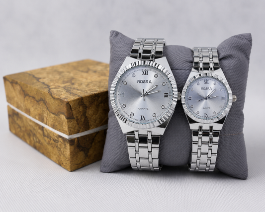 Royal Legacy Couple Watch Silver Edition