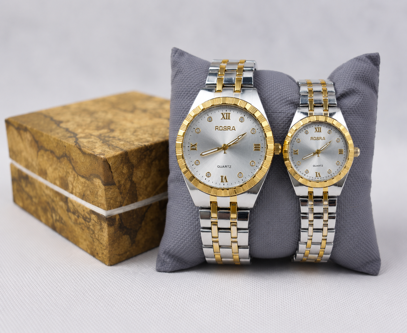 Royal Legacy Couple Watch Silver + Gold